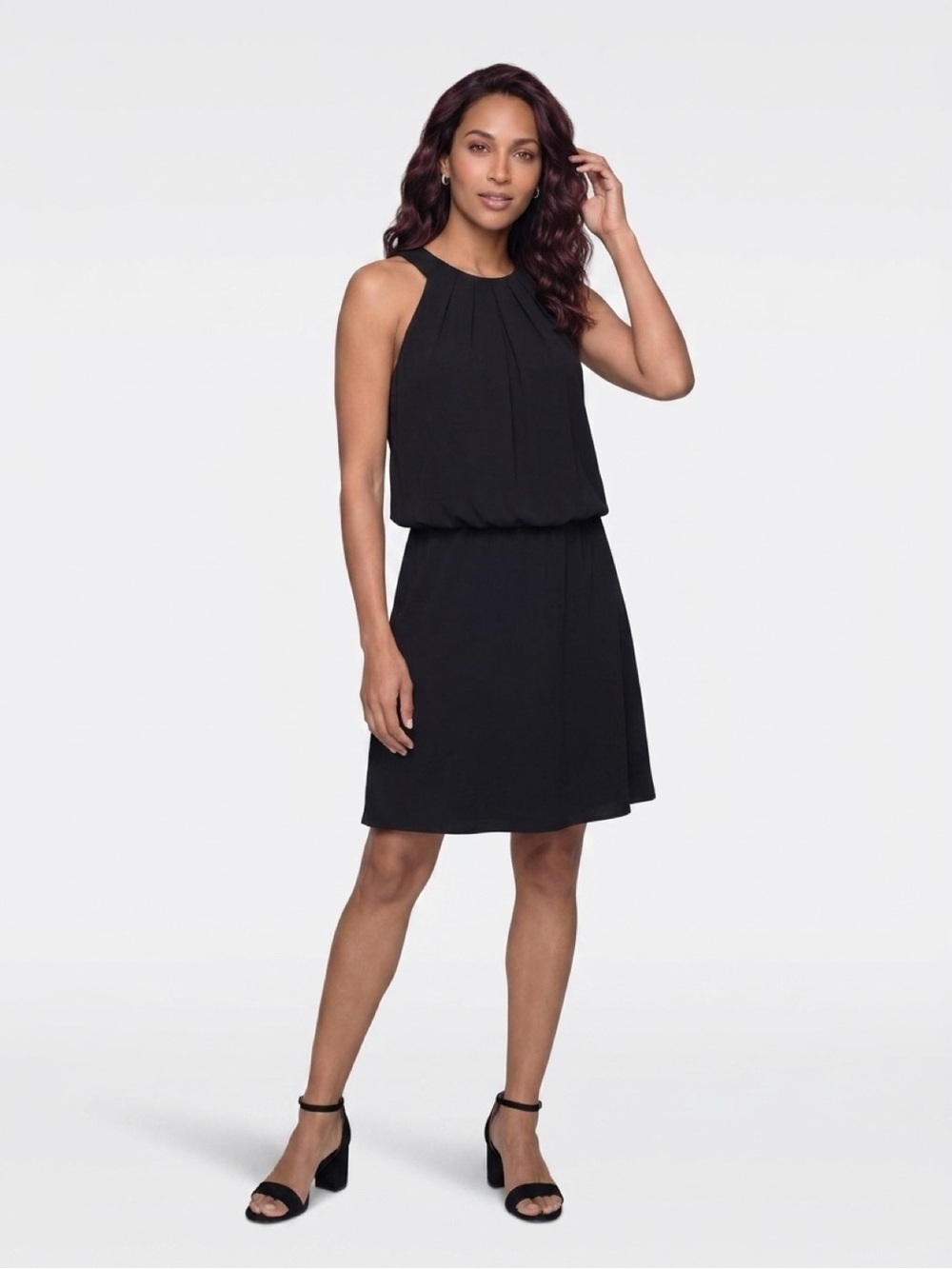 White House Black Market Sleeveless Black Dress